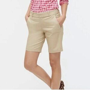 J. Crew Stretch Chino City Fit Tan Bermuda Shorts NWT - Size 2